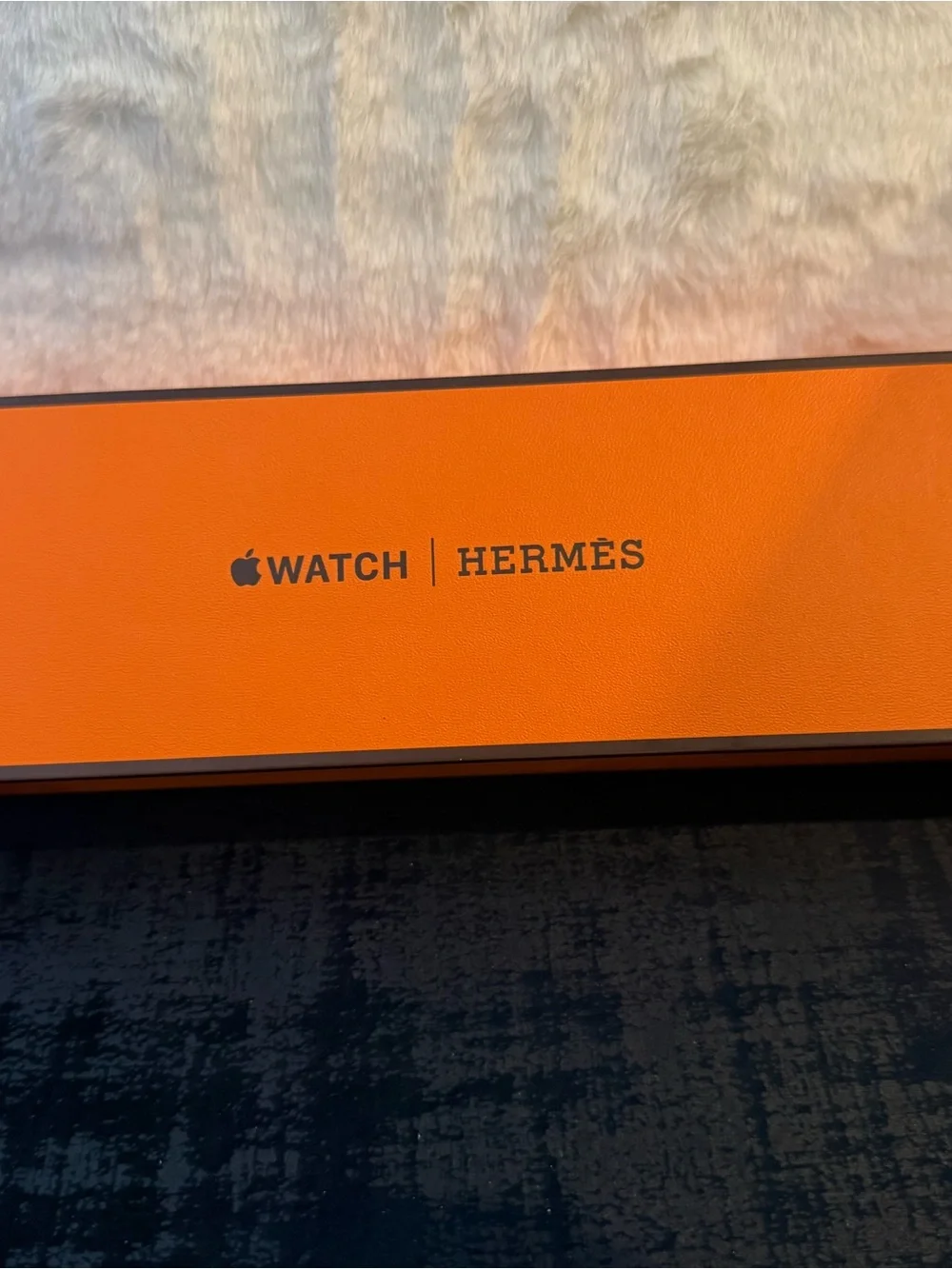 Hermès Orange Box with Black Logo